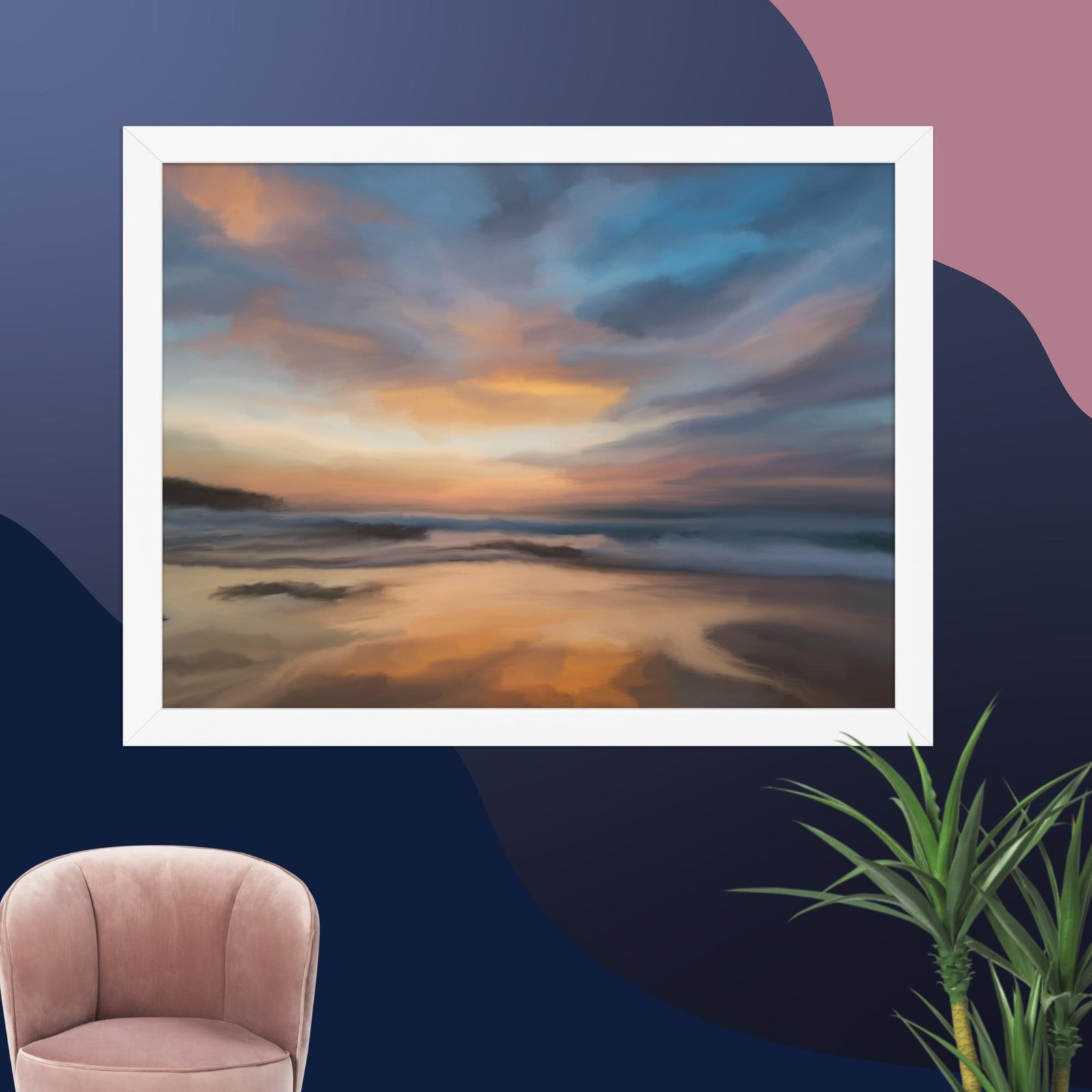 Home Coming - Beach Seascape Painting Poster - Image 7