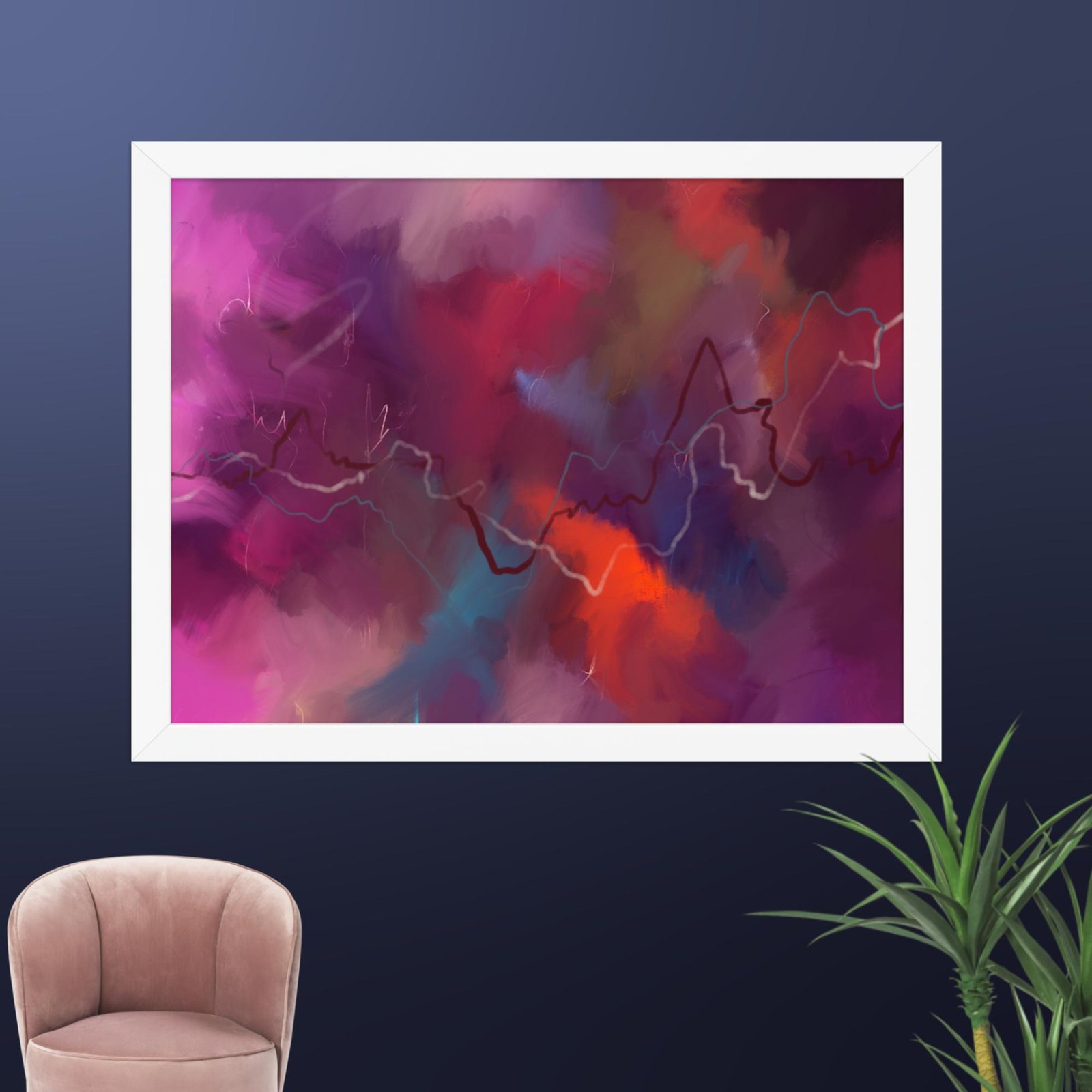 The Heart of the Storm - Abstract poster - Image 7