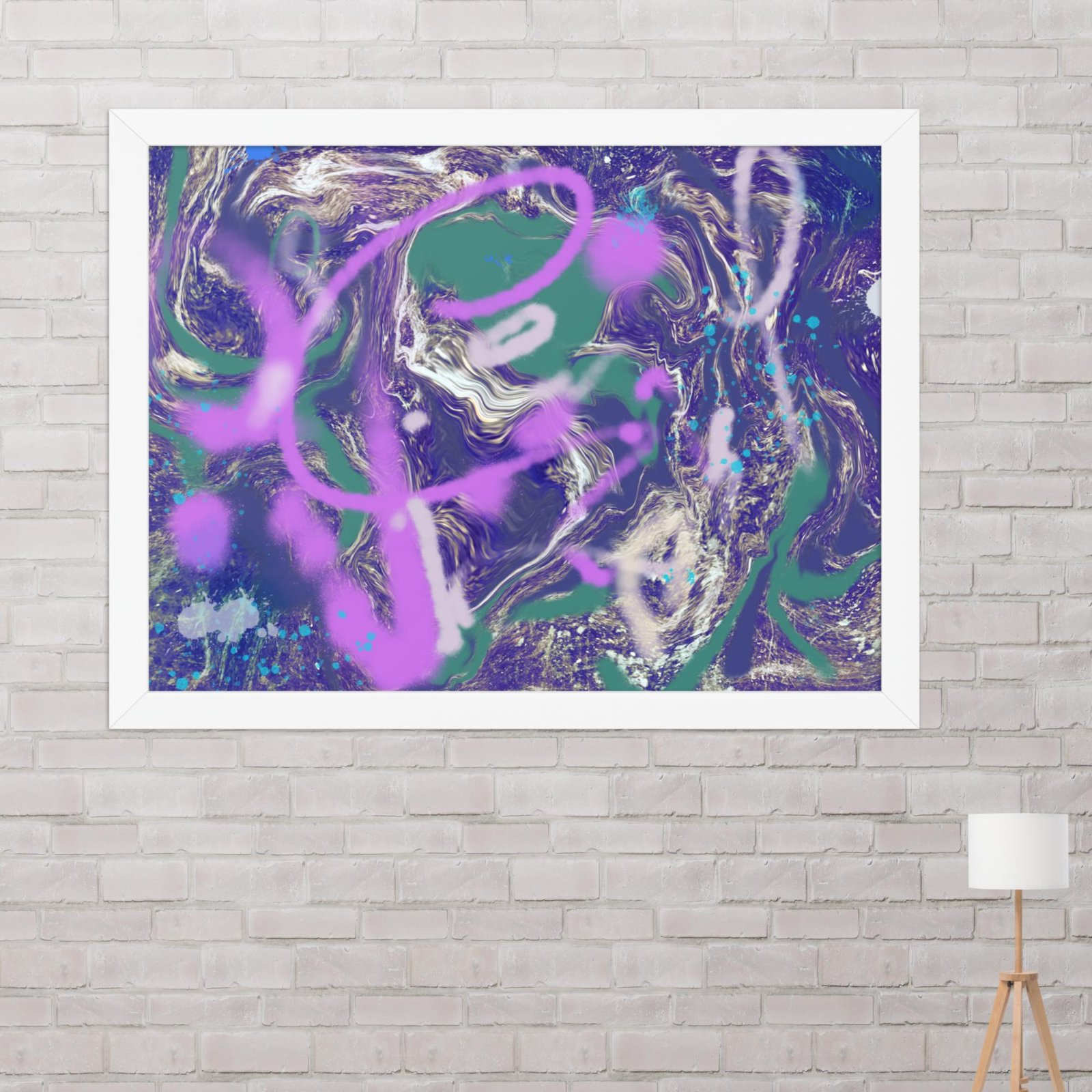 Kickflip Graffiti Abstract Poster - Image 7