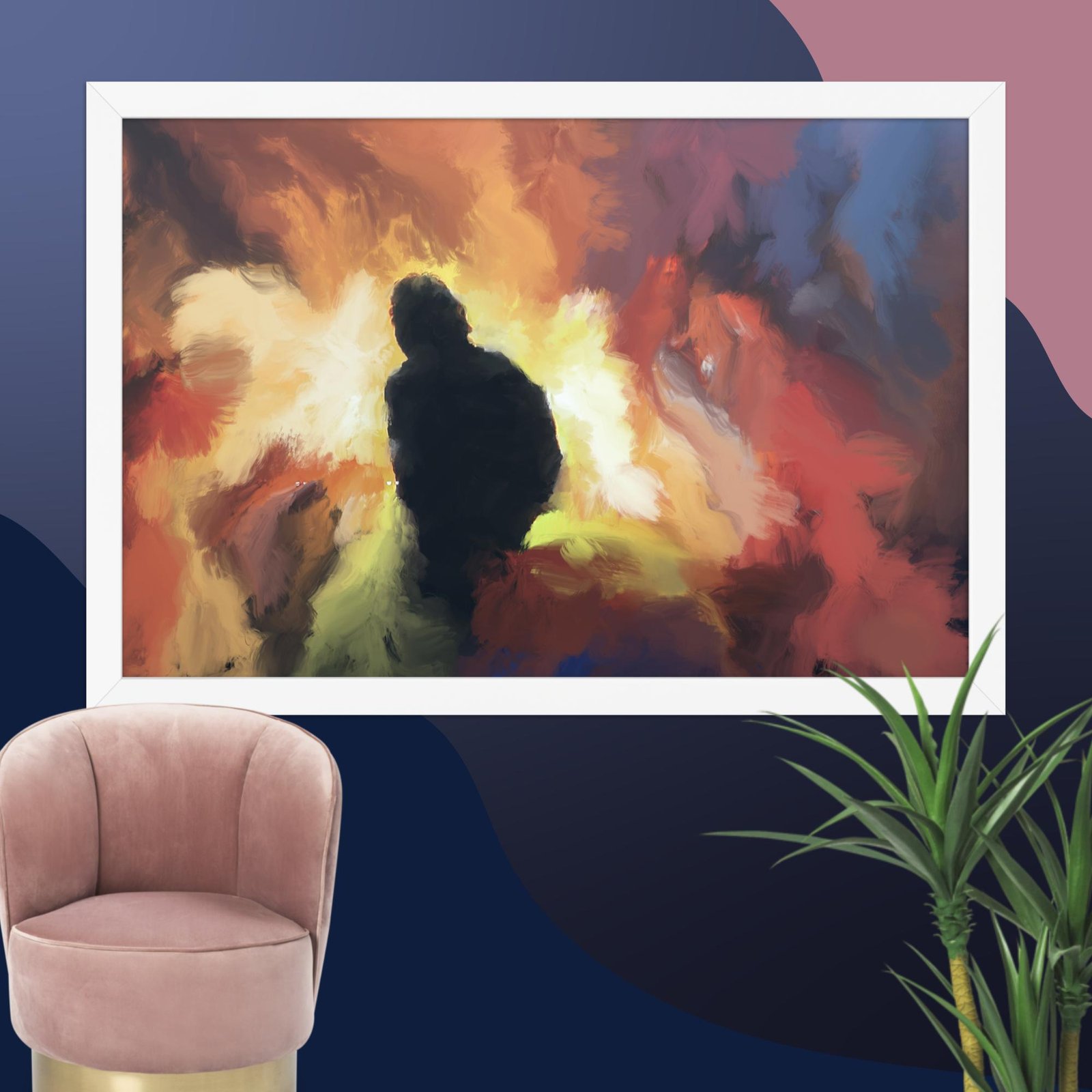 The Visitor -Abstract Painting Poster - Image 9