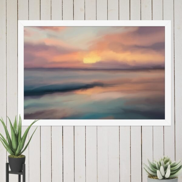 Sunset Beach - Seascape Beach Painting Poster - Image 8