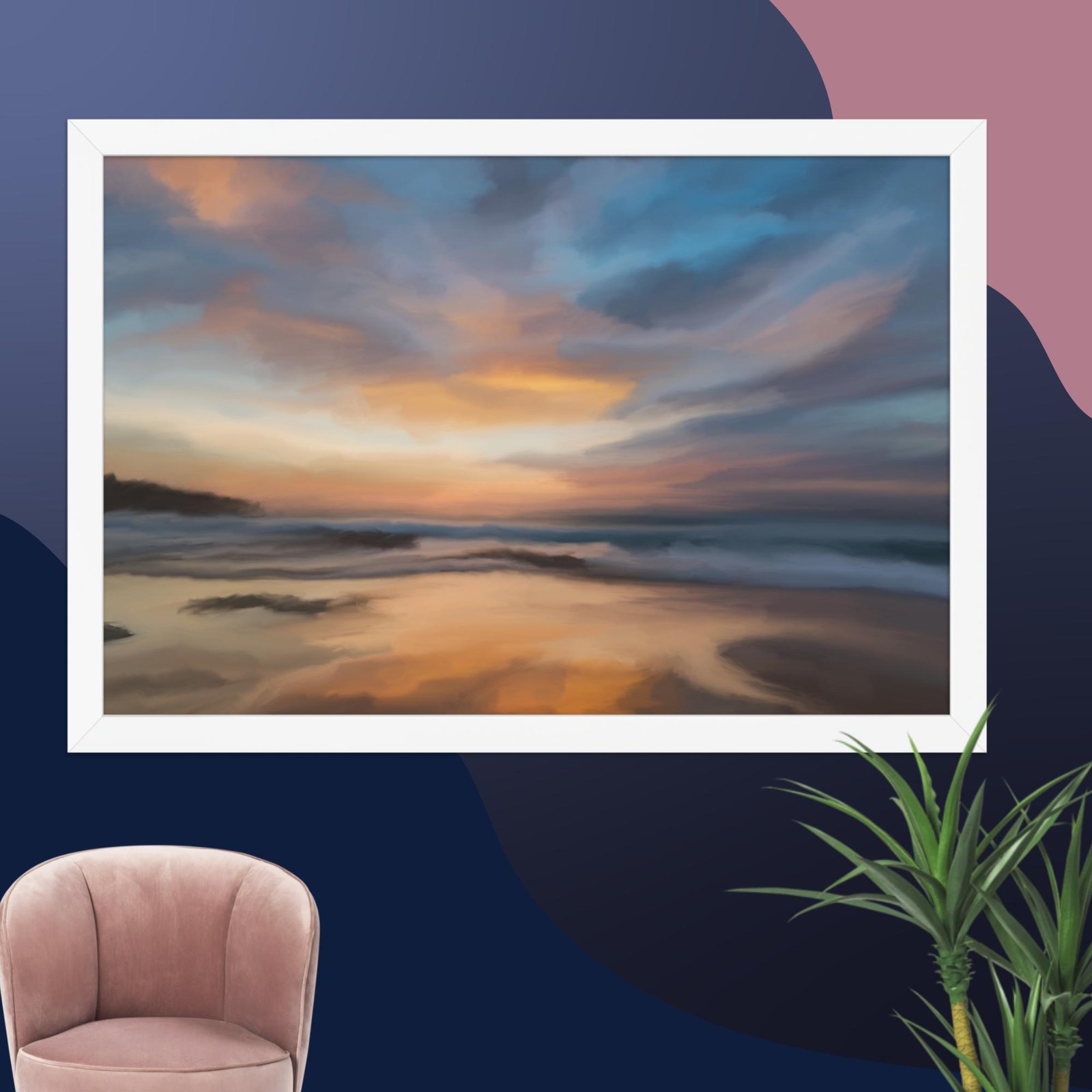 Home Coming - Beach Seascape Painting Poster - Image 9