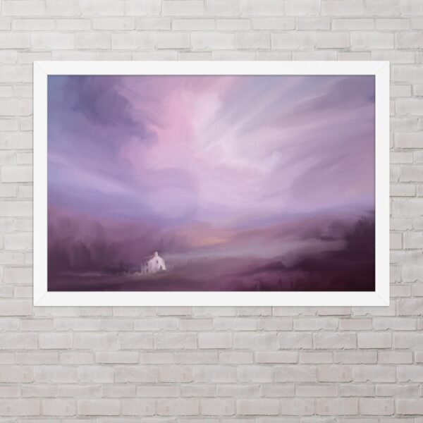 Love Encased In Lonely Walls - Abstract / Landscape Painting- Poster - Image 7
