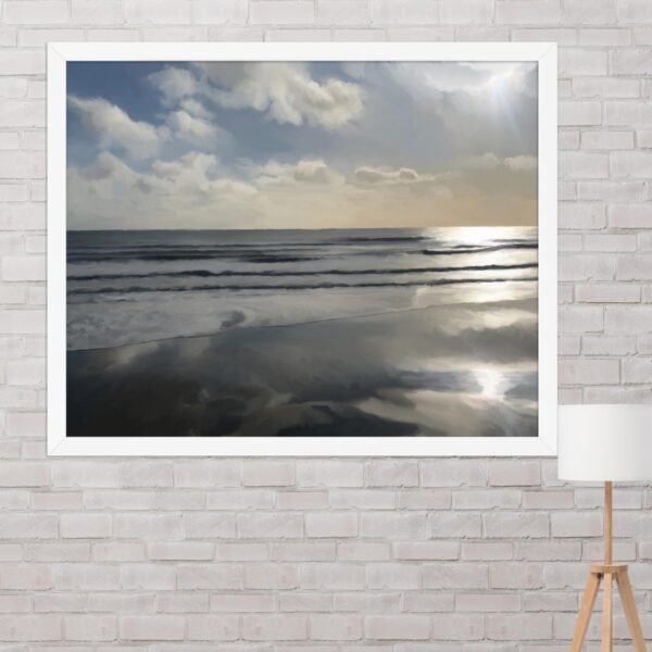 Sandown Sunrise - Beach Seascape Painting Poster - Image 11