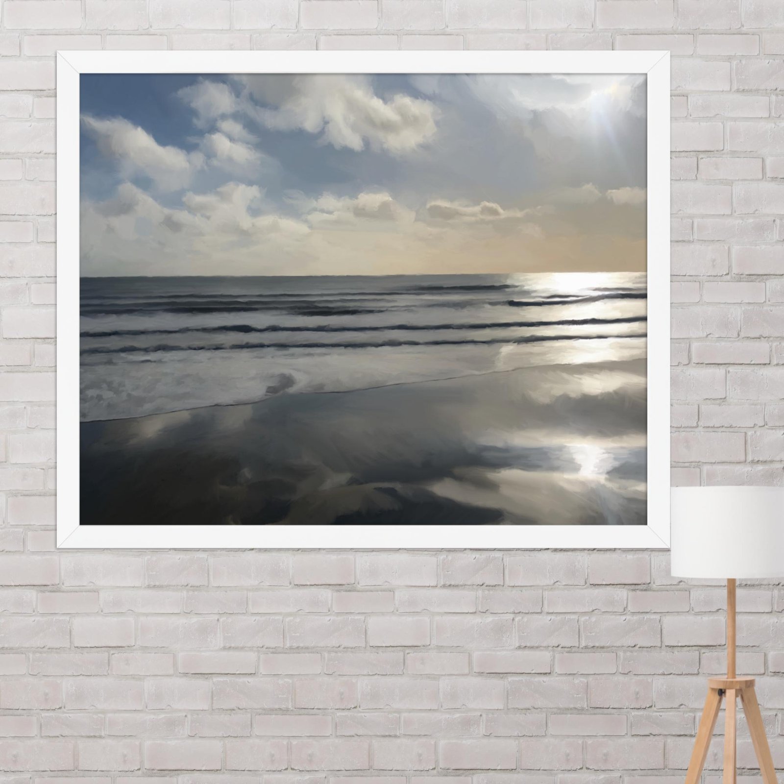 Sandown Sunrise - Beach Seascape Painting Poster - Image 11
