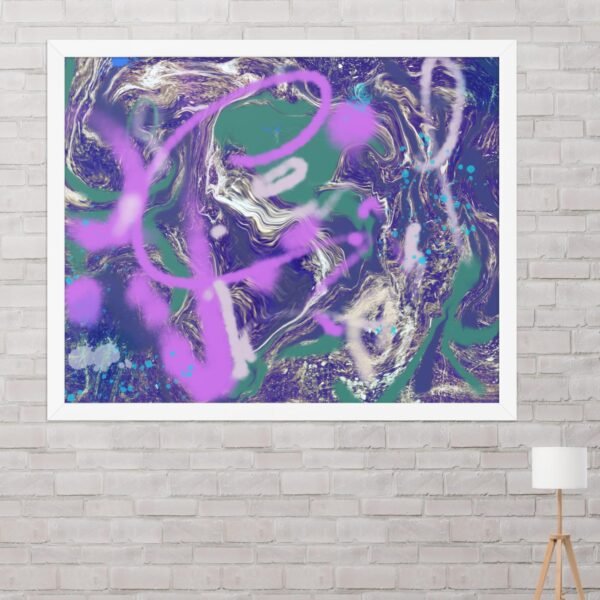 Kickflip Graffiti Abstract Poster - Image 11