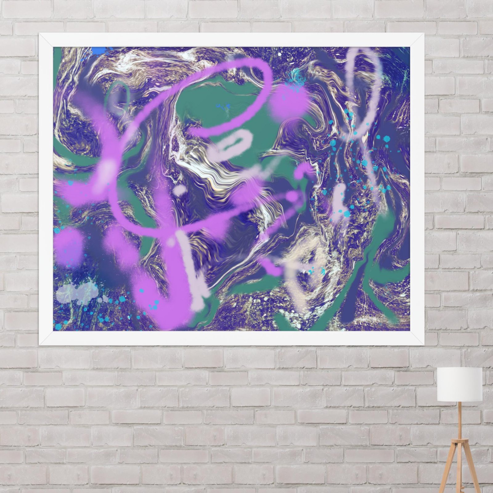 Kickflip Graffiti Abstract Poster - Image 11