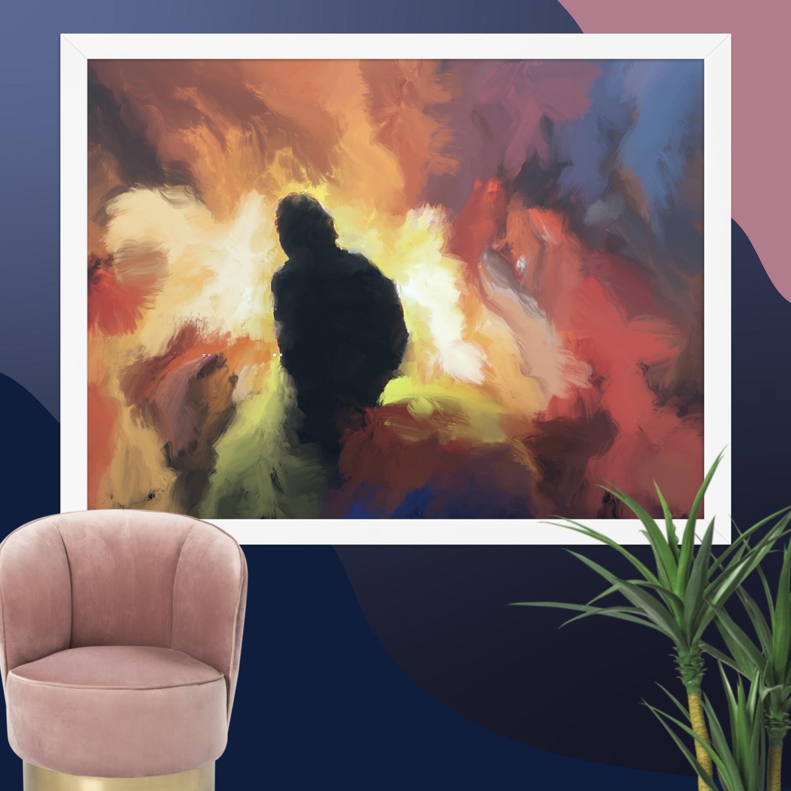 The Visitor -Abstract Painting Poster - Image 12