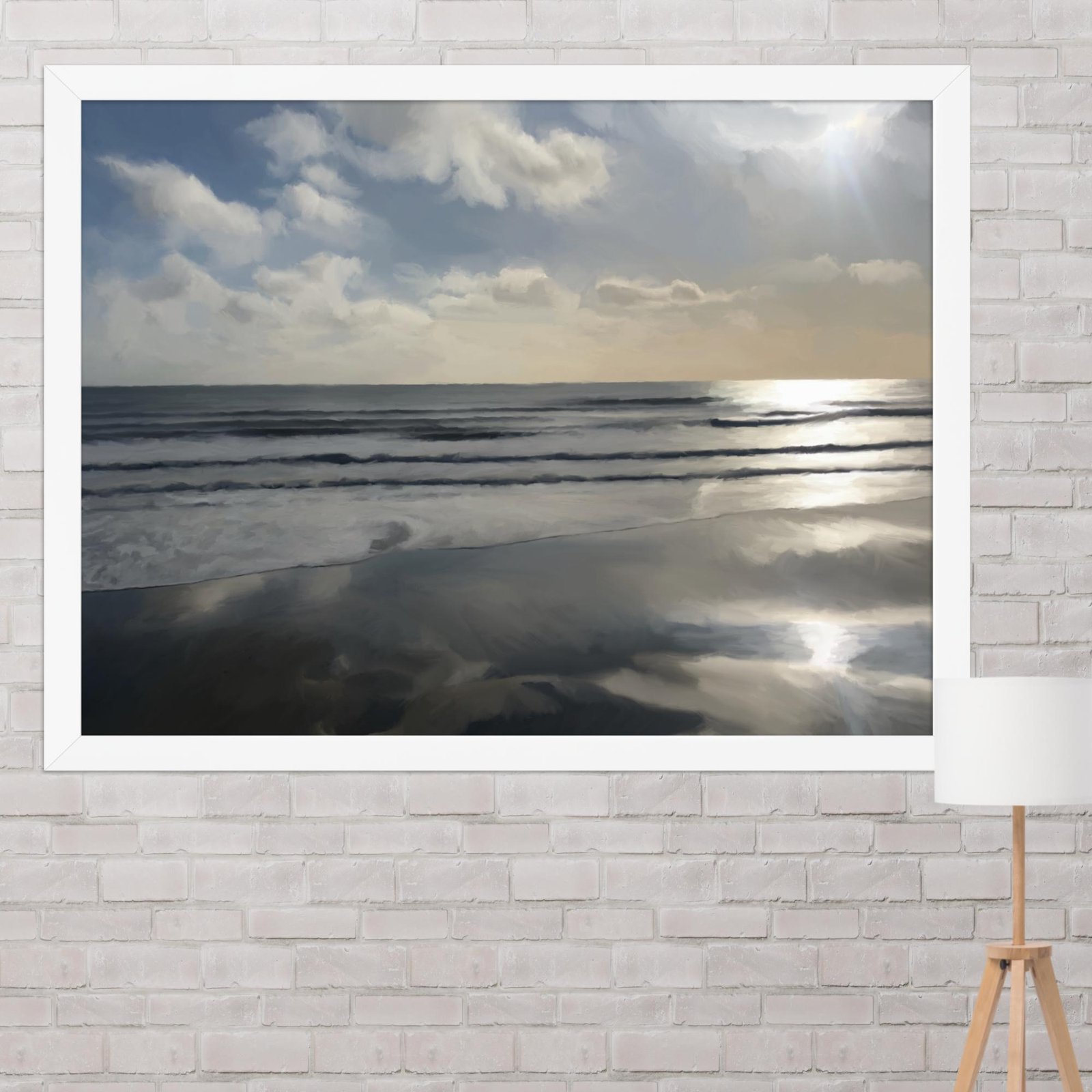Sandown Sunrise - Beach Seascape Painting Poster - Image 12