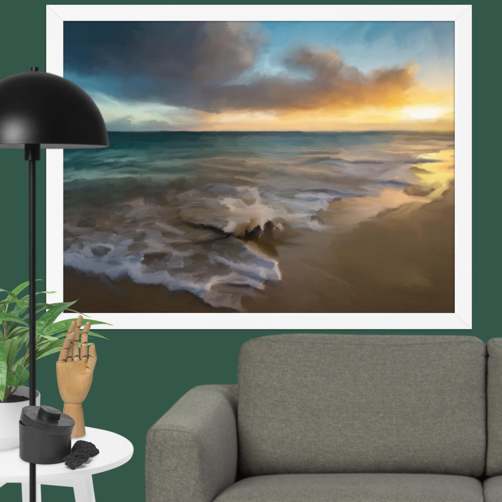 Tranquil Seas - Seascape Beach painting Poster - Image 12