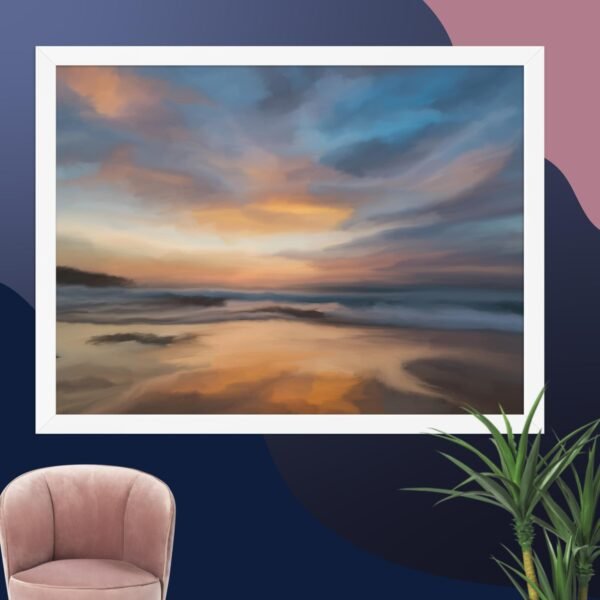 Home Coming - Beach Seascape Painting Poster