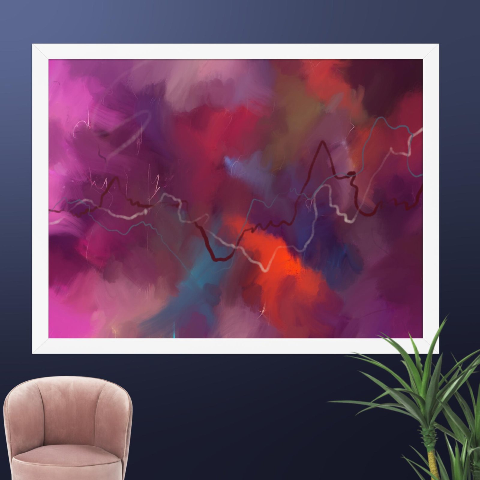 The Heart of the Storm - Abstract poster - Image 12