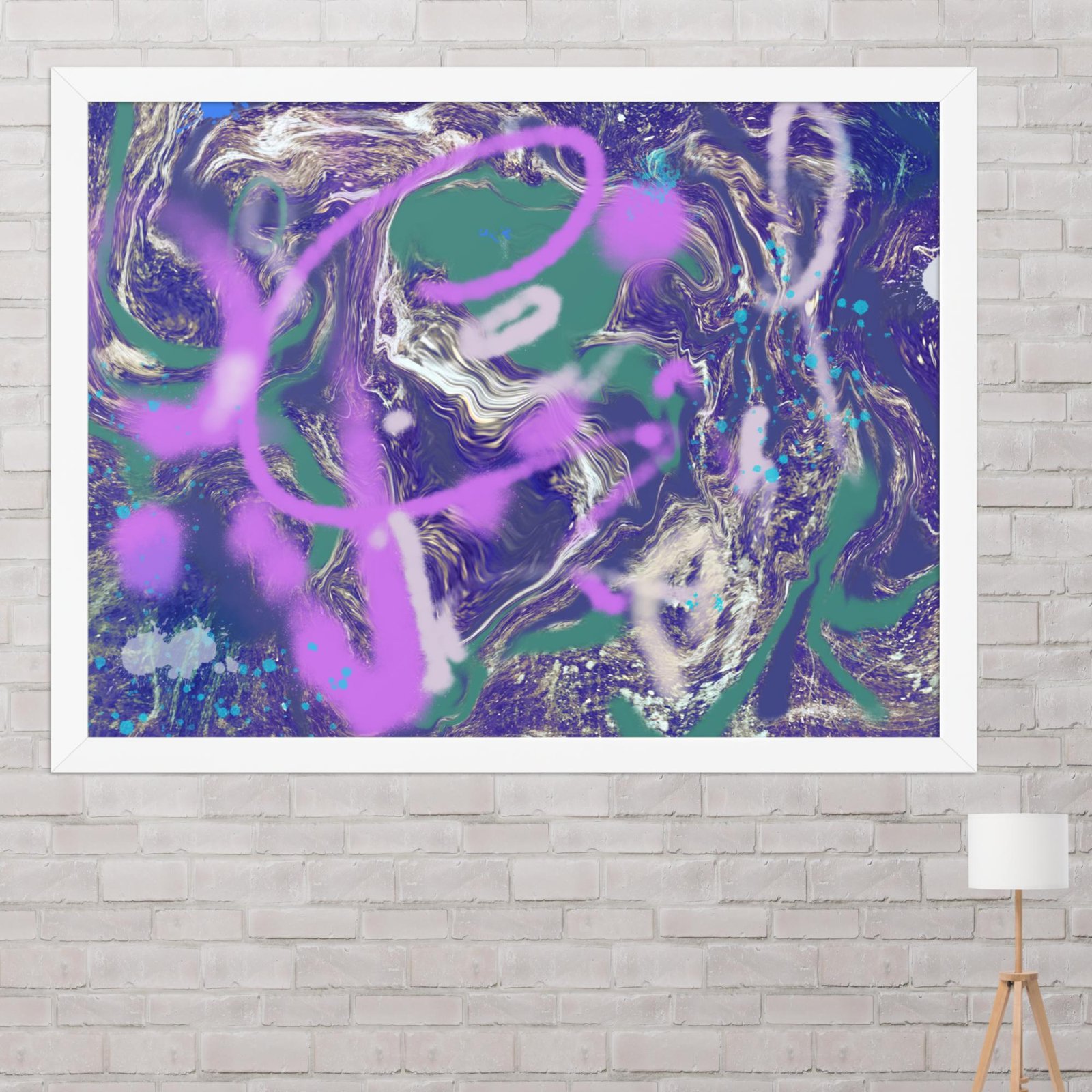 Kickflip Graffiti Abstract Poster - Image 12