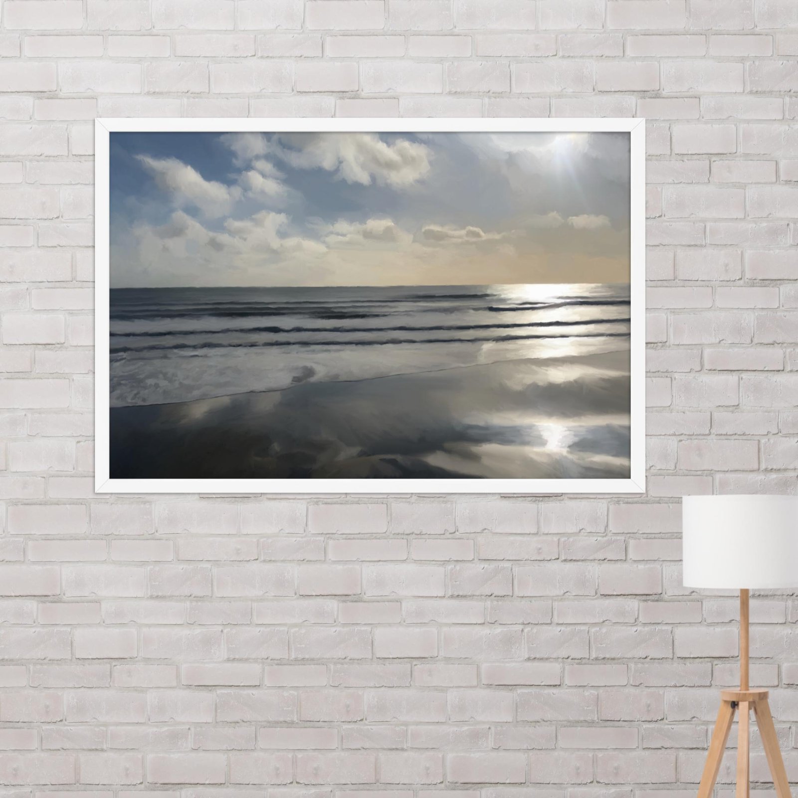 Sandown Sunrise - Beach Seascape Painting Poster - Image 14
