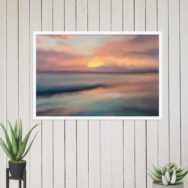 Sunset Beach - Seascape Beach Painting Poster - Image 14
