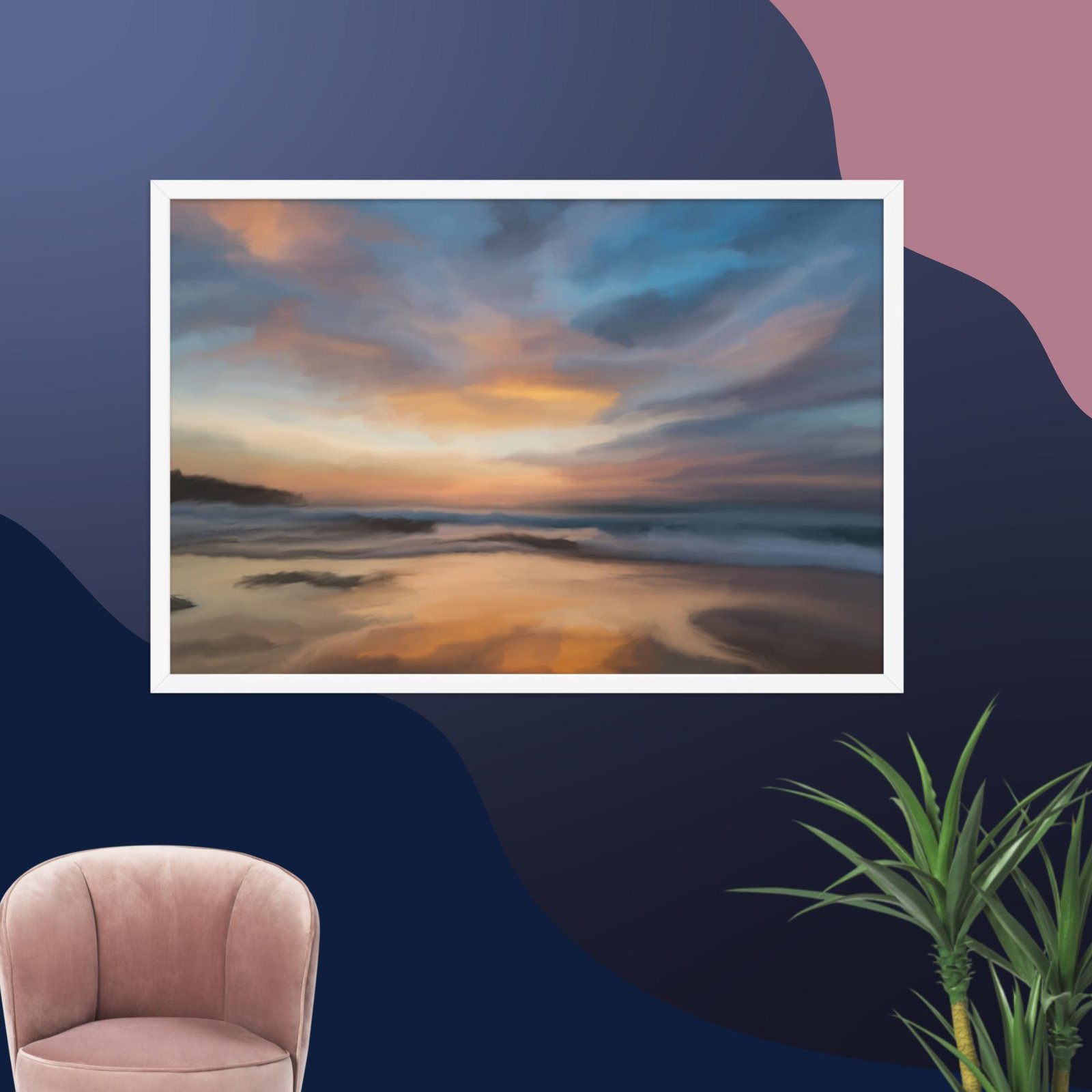 Home Coming - Beach Seascape Painting Poster - Image 14