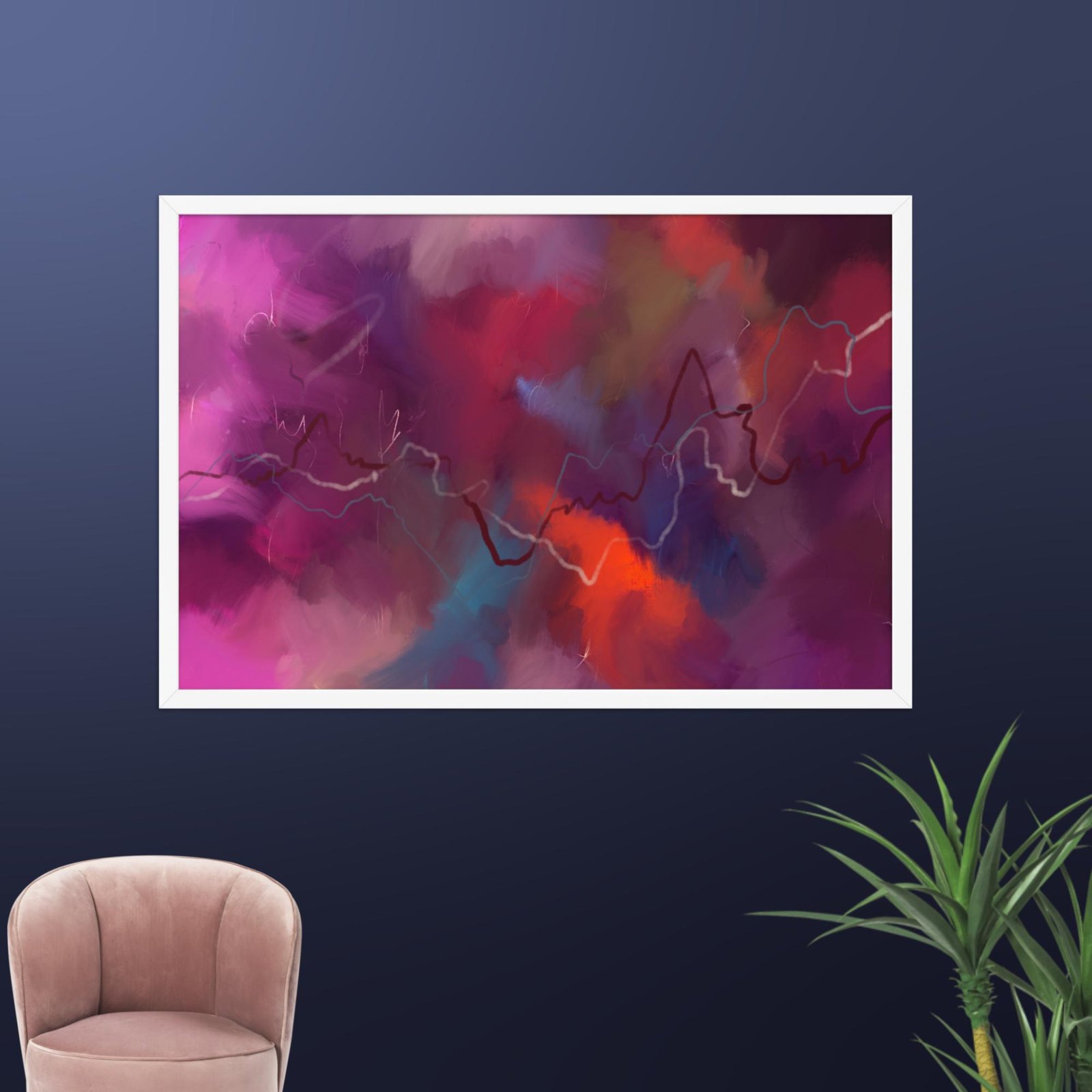 The Heart of the Storm - Abstract poster - Image 14