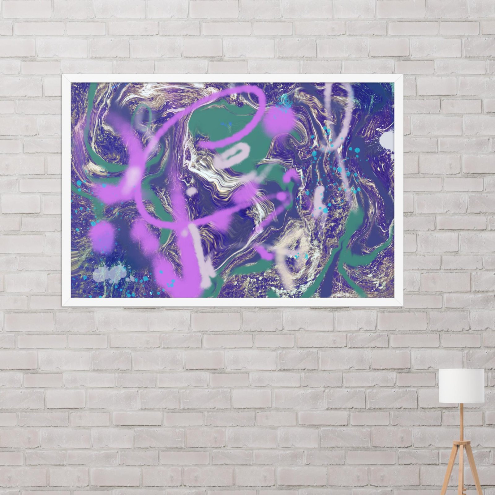 Kickflip Graffiti Abstract Poster - Image 14