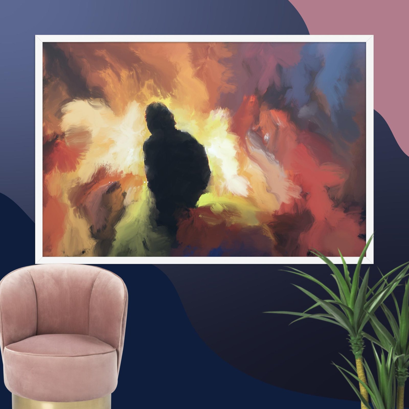 The Visitor -Abstract Painting Poster - Image 16