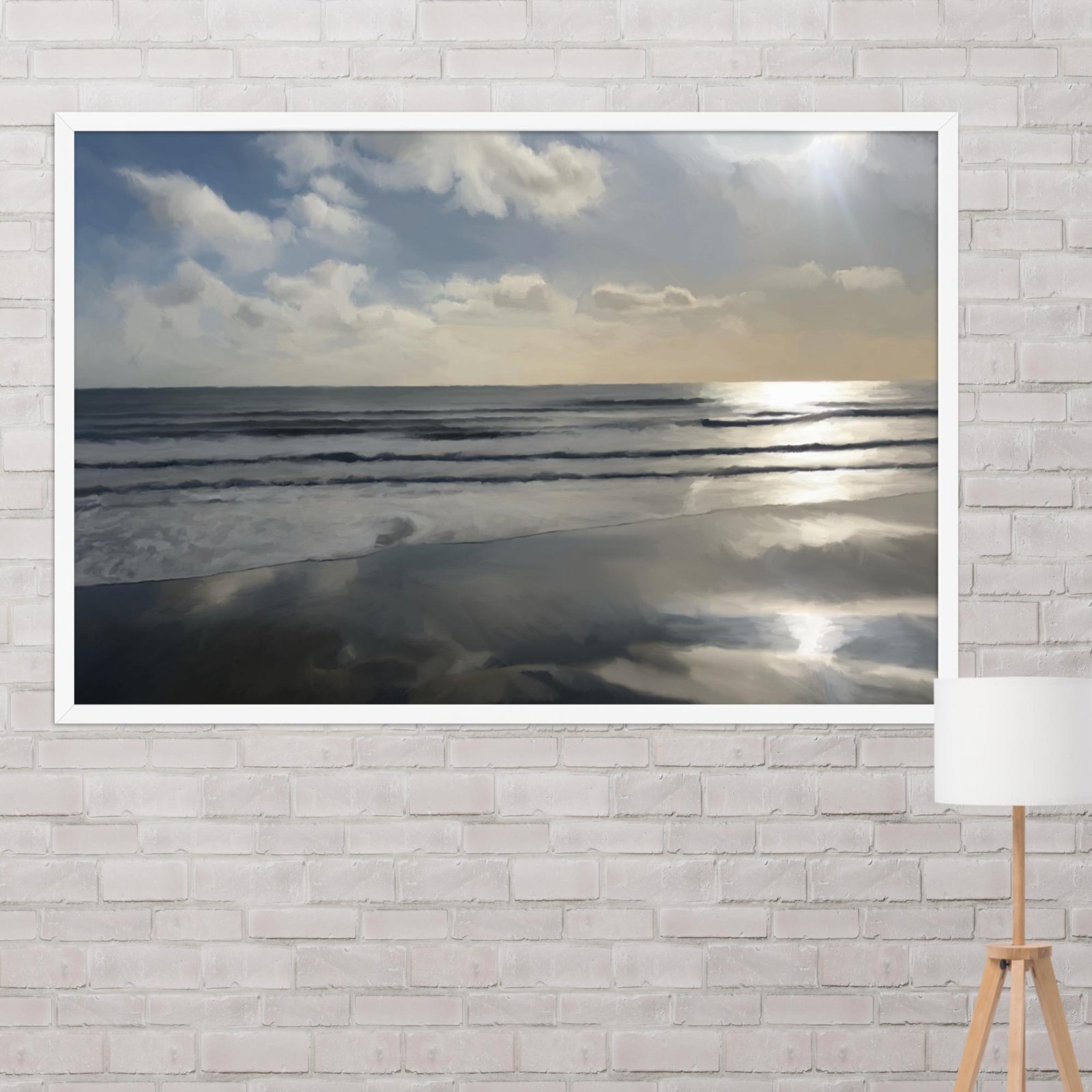 Sandown Sunrise - Beach Seascape Painting Poster - Image 16