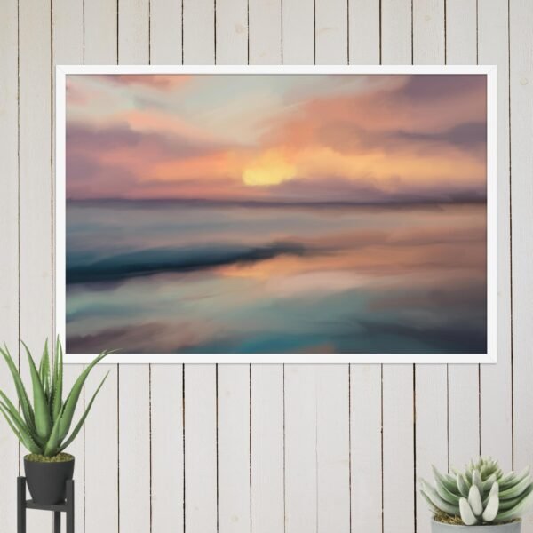 Sunset Beach - Seascape Beach Painting Poster - Image 16