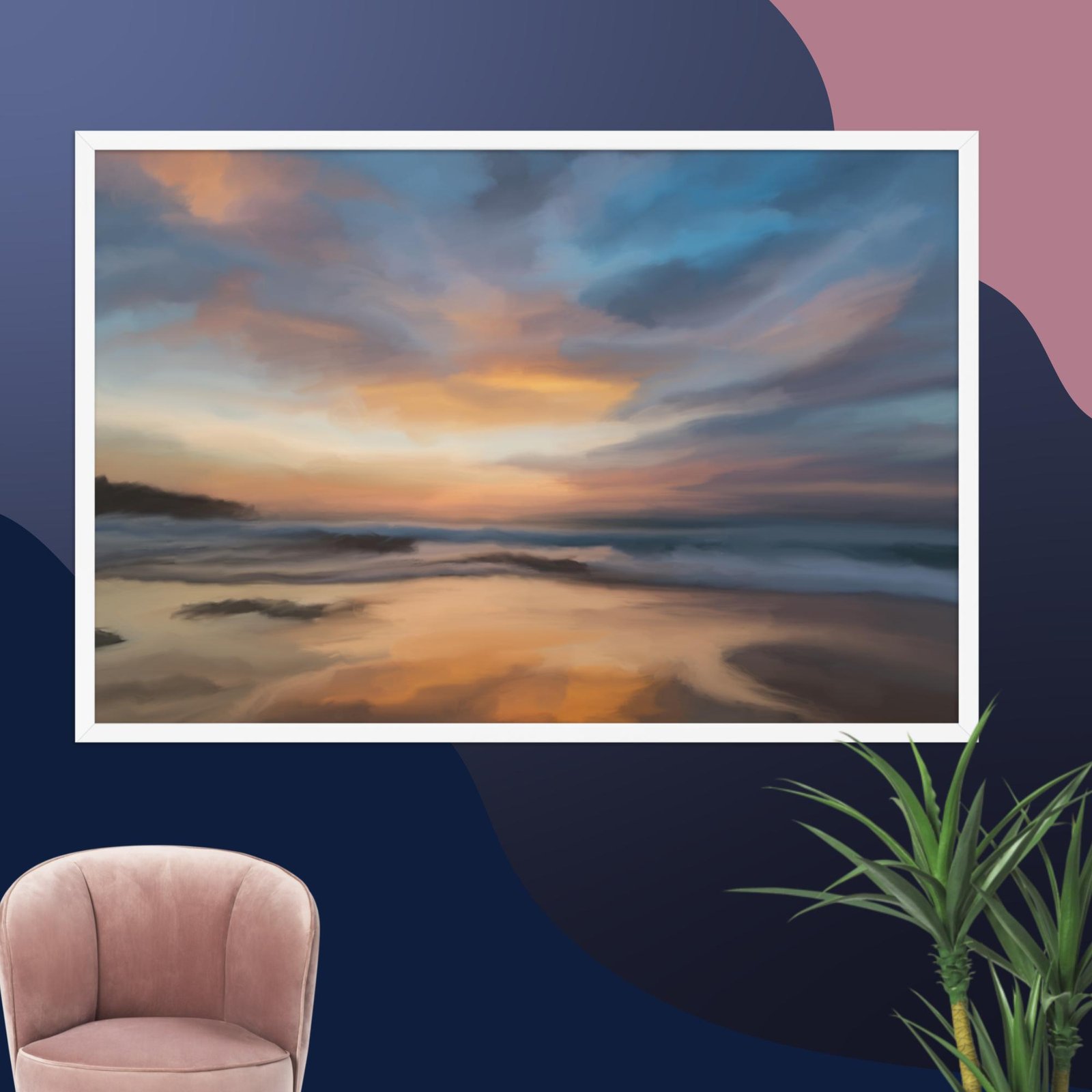 Home Coming - Beach Seascape Painting Poster - Image 16