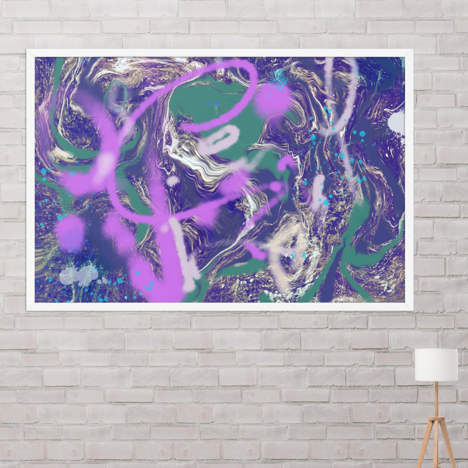 Kickflip Graffiti Abstract Poster - Image 16