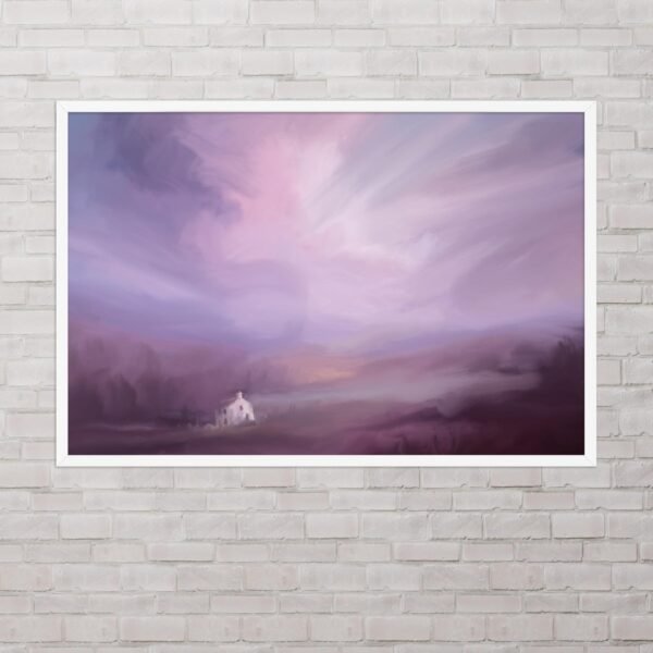 Love Encased In Lonely Walls - Abstract / Landscape Painting- Poster - Image 10