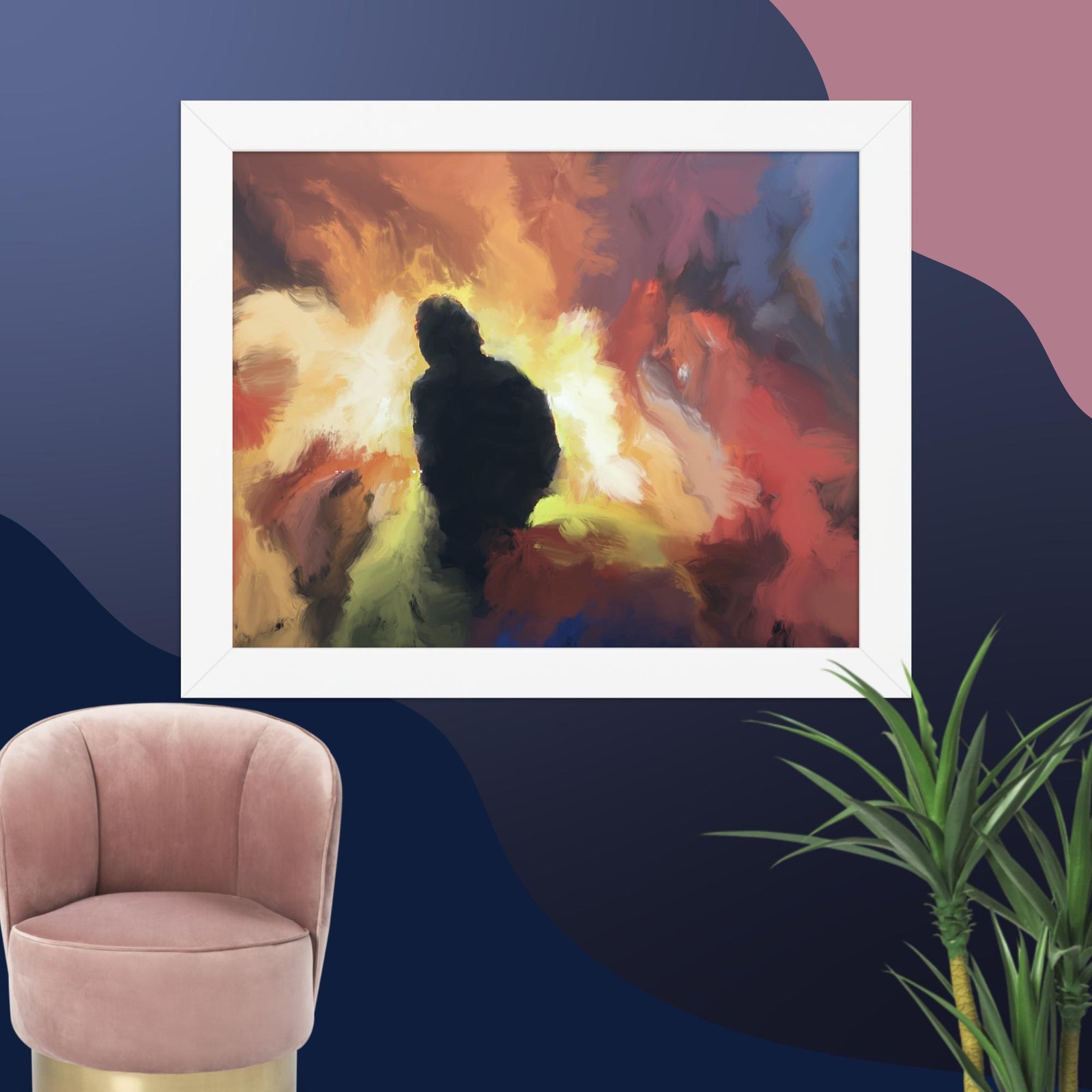 The Visitor -Abstract Painting Poster - Image 3