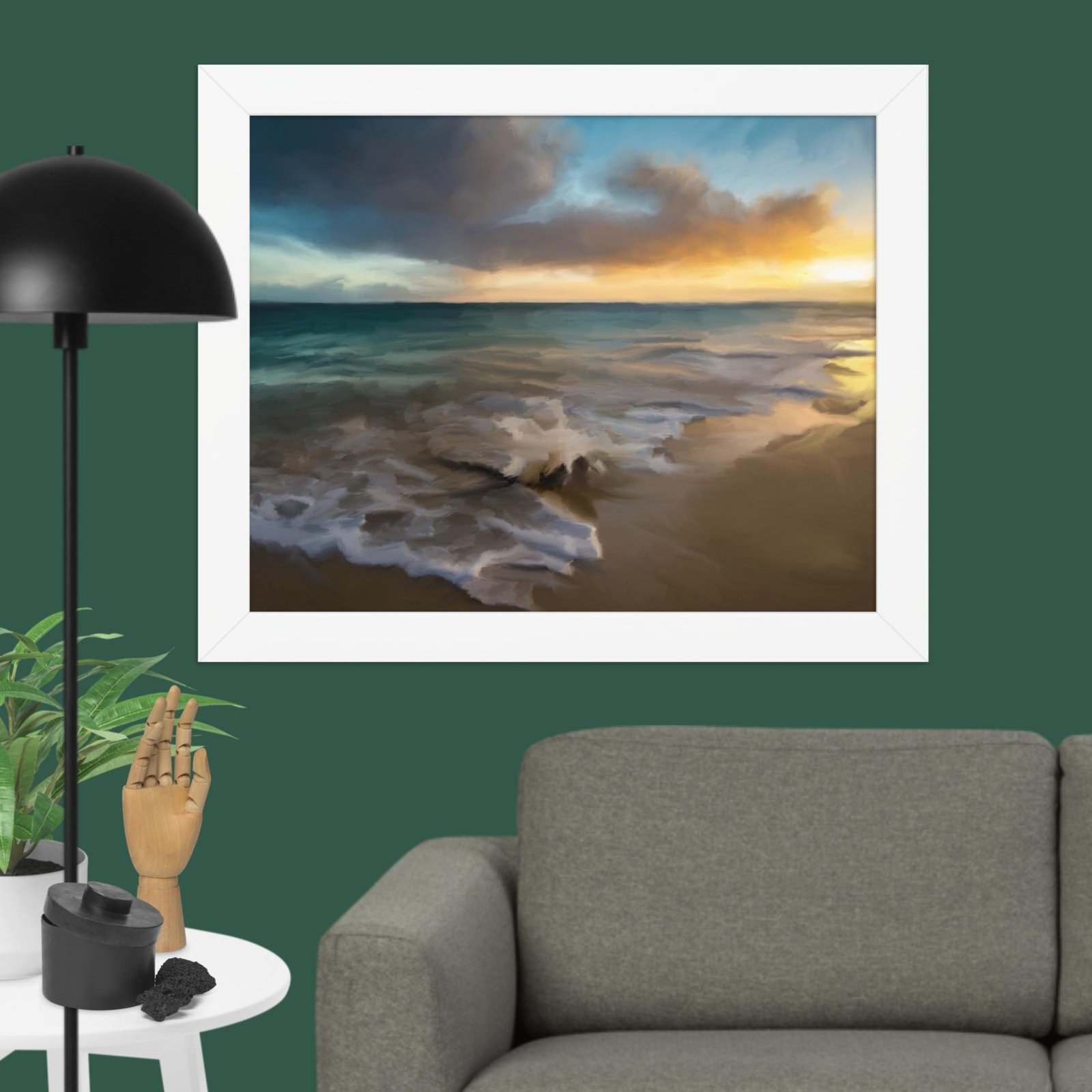 Tranquil Seas - Seascape Beach painting Poster - Image 2