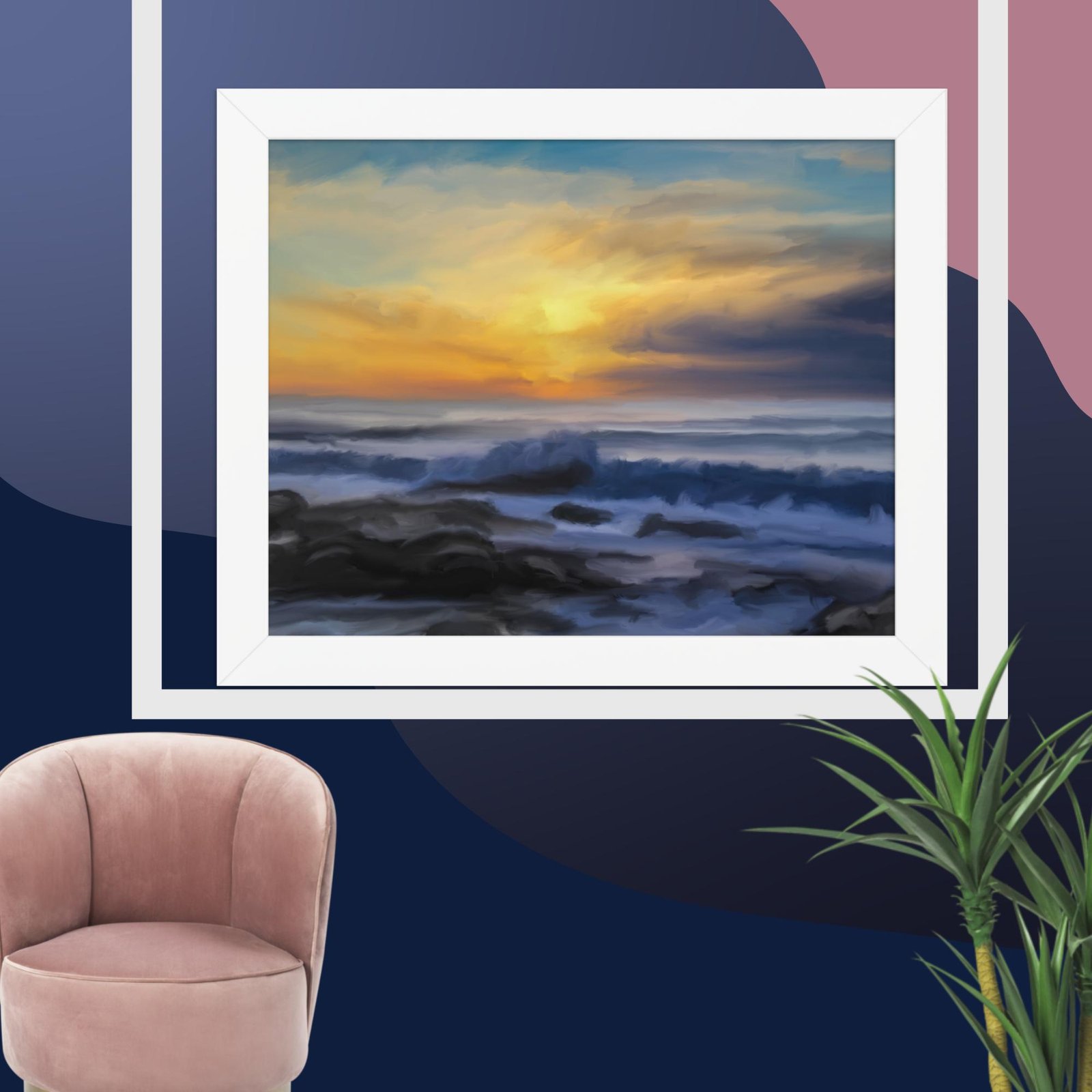 Freedom - Seascape Beach Painting Poster - Image 3