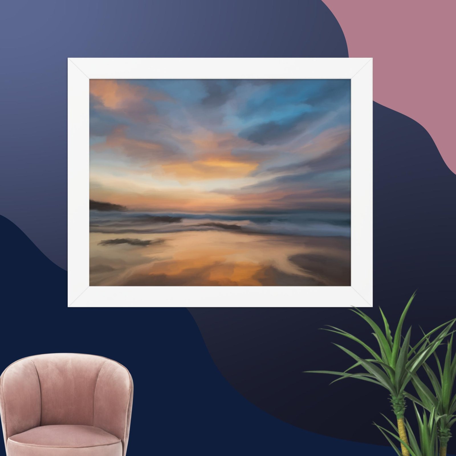 Home Coming - Beach Seascape Painting Poster - Image 3