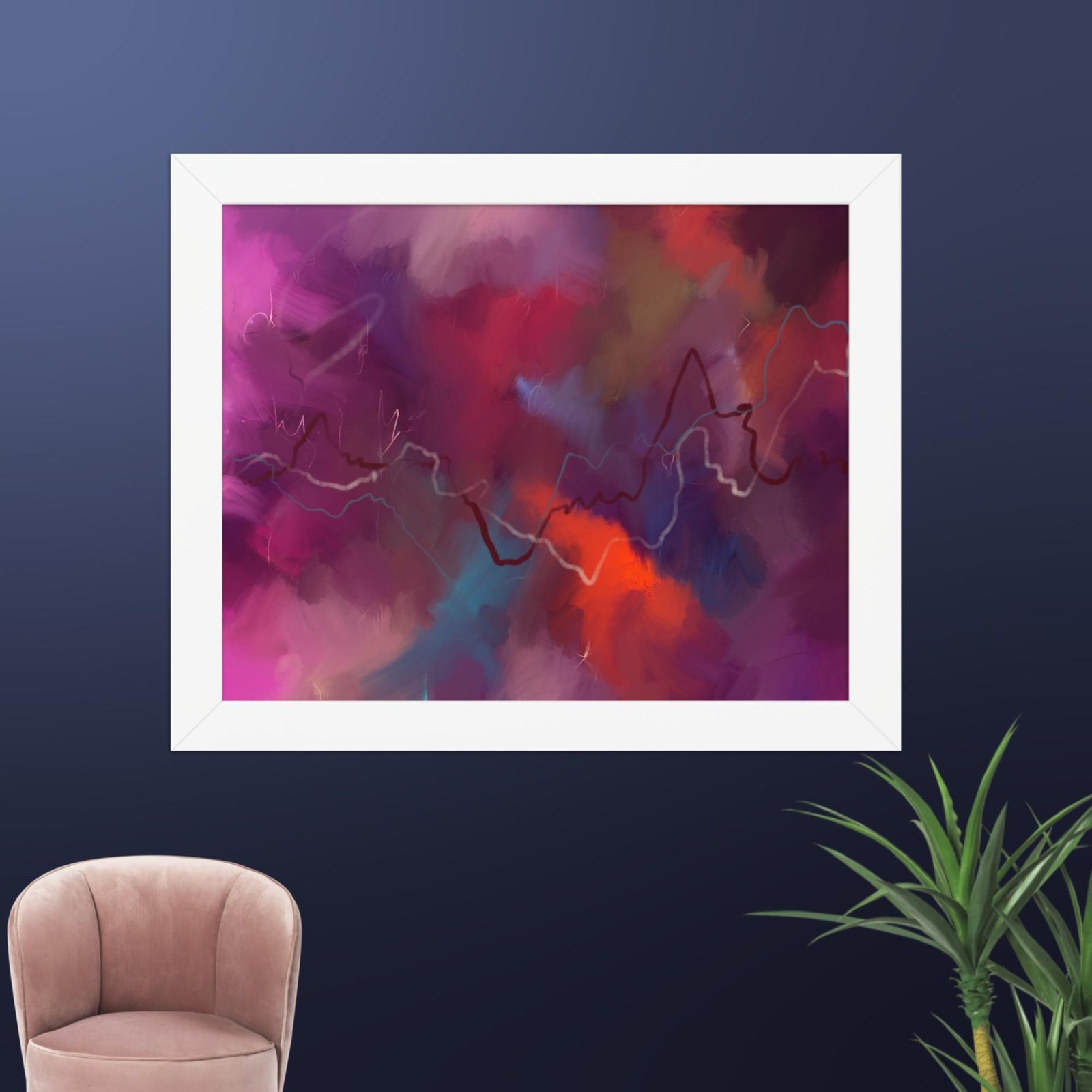 The Heart of the Storm - Abstract poster - Image 3