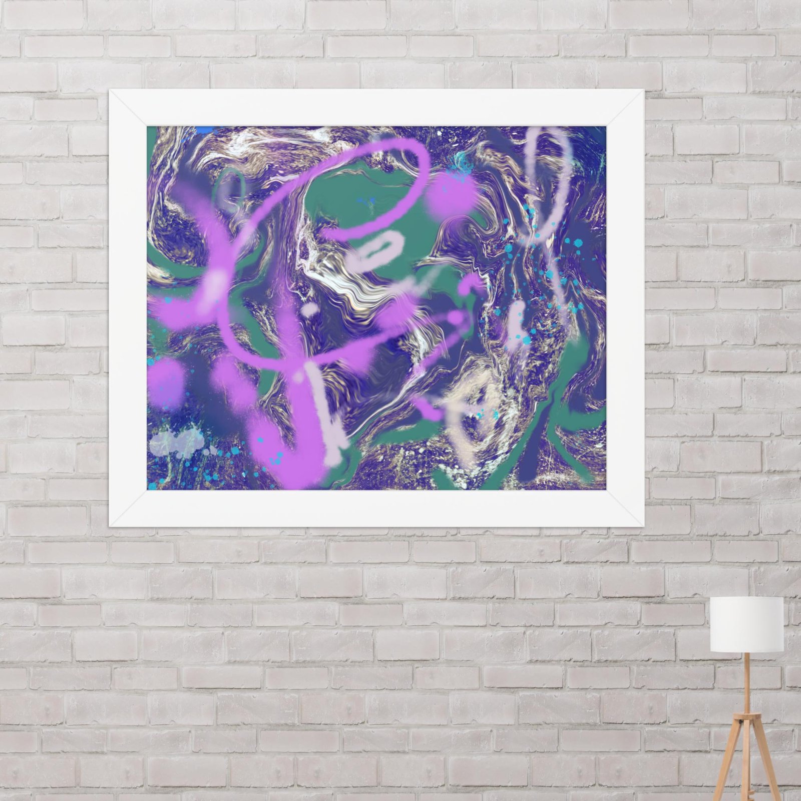 Kickflip Graffiti Abstract Poster - Image 3
