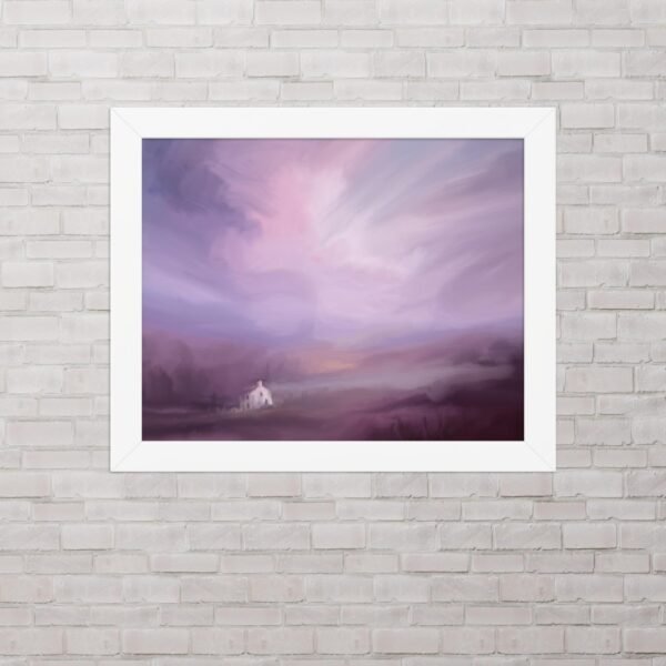 Love Encased In Lonely Walls - Abstract / Landscape Painting- Poster - Image 3