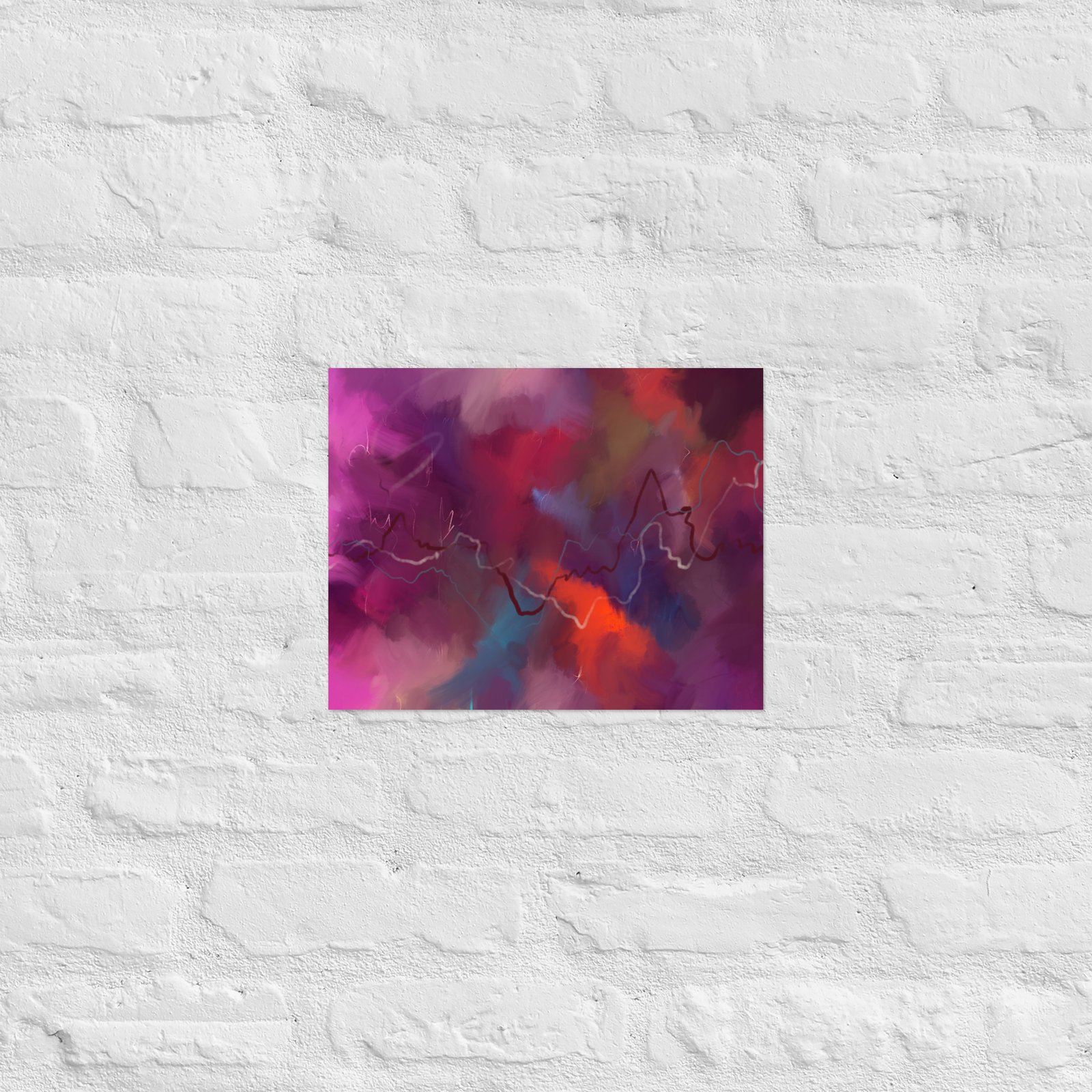Heart of the Storm - Abstract Painting -Poster - Image 4