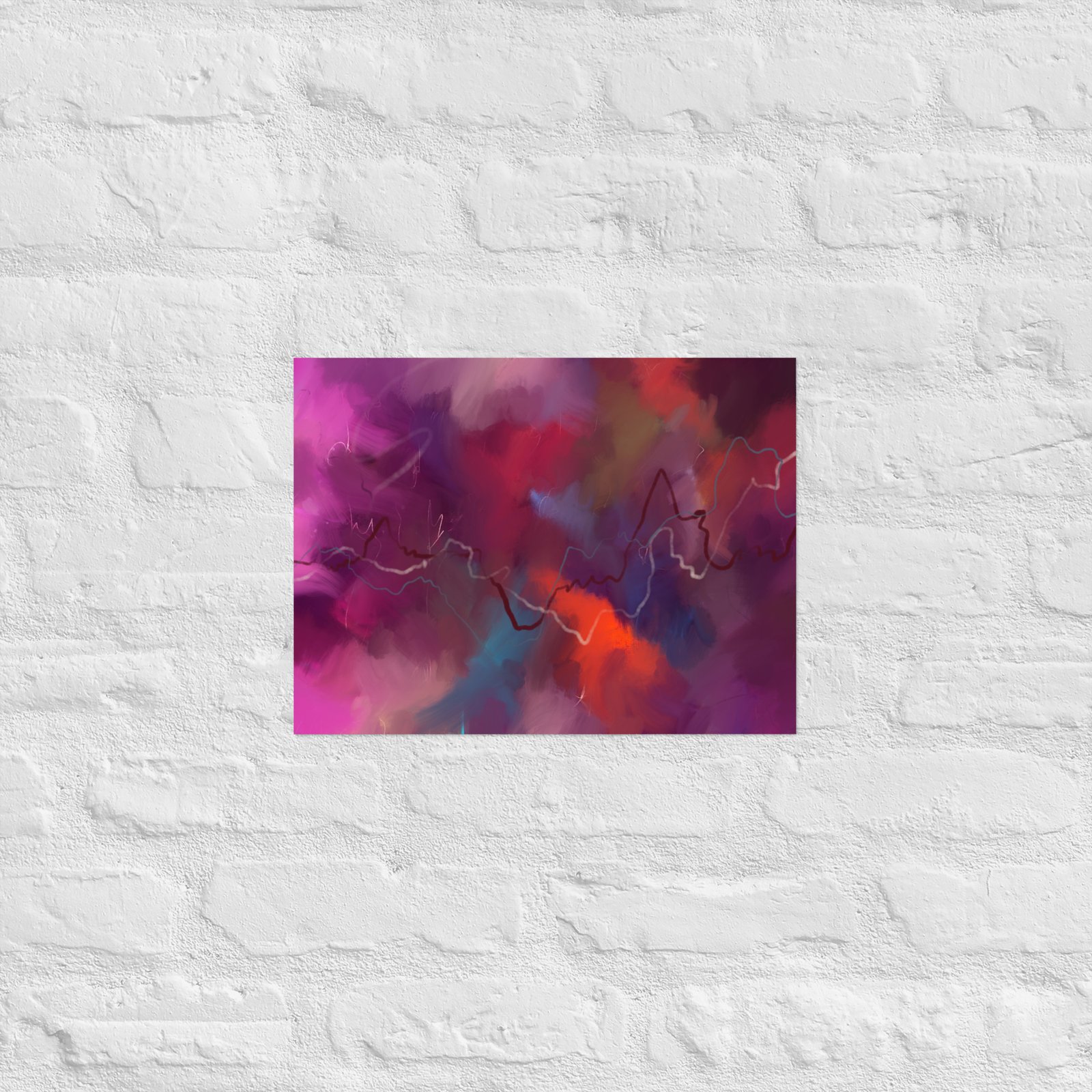 Heart of the Storm - Abstract Painting -Poster - Image 5