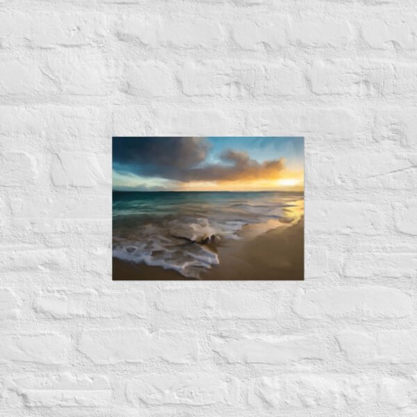 Tranquil Seas Beach /Seascape Painting -Poster - Image 5