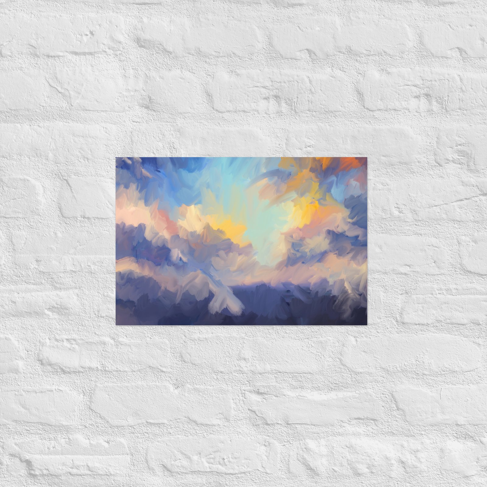 Devine Skies - Abstract Painting -Poster - Image 6