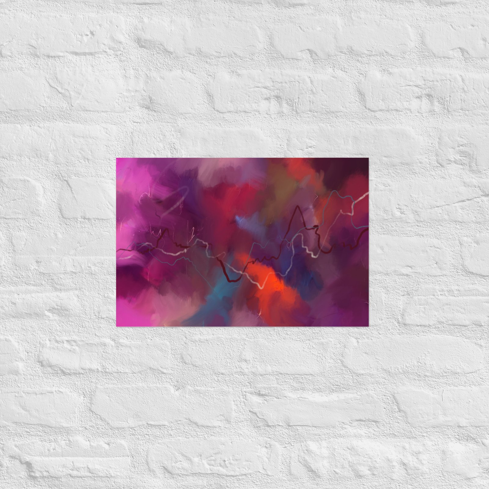 Heart of the Storm - Abstract Painting -Poster - Image 6
