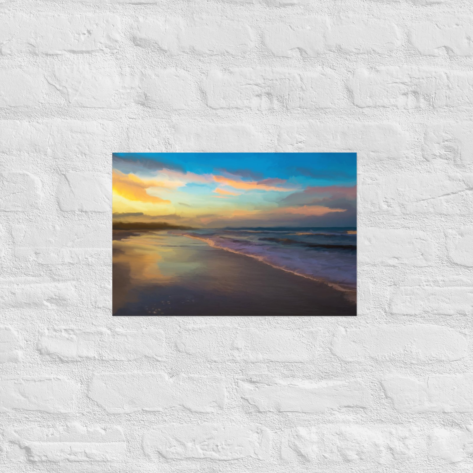 Turkish Waters - Beach / Seascape Painting - Poster - Image 6