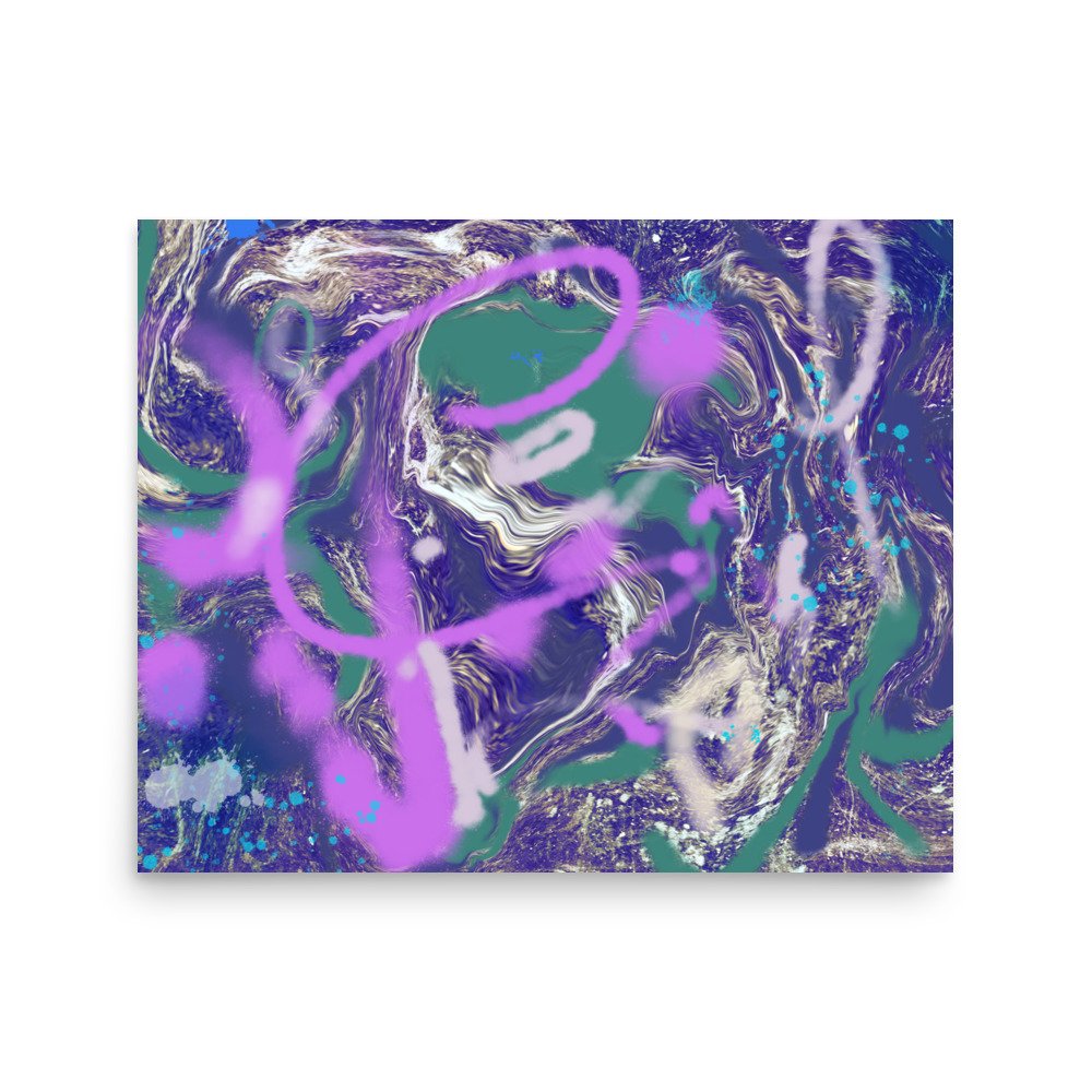 Kickflip -Abstract Graffiti Art -Poster - Image 6