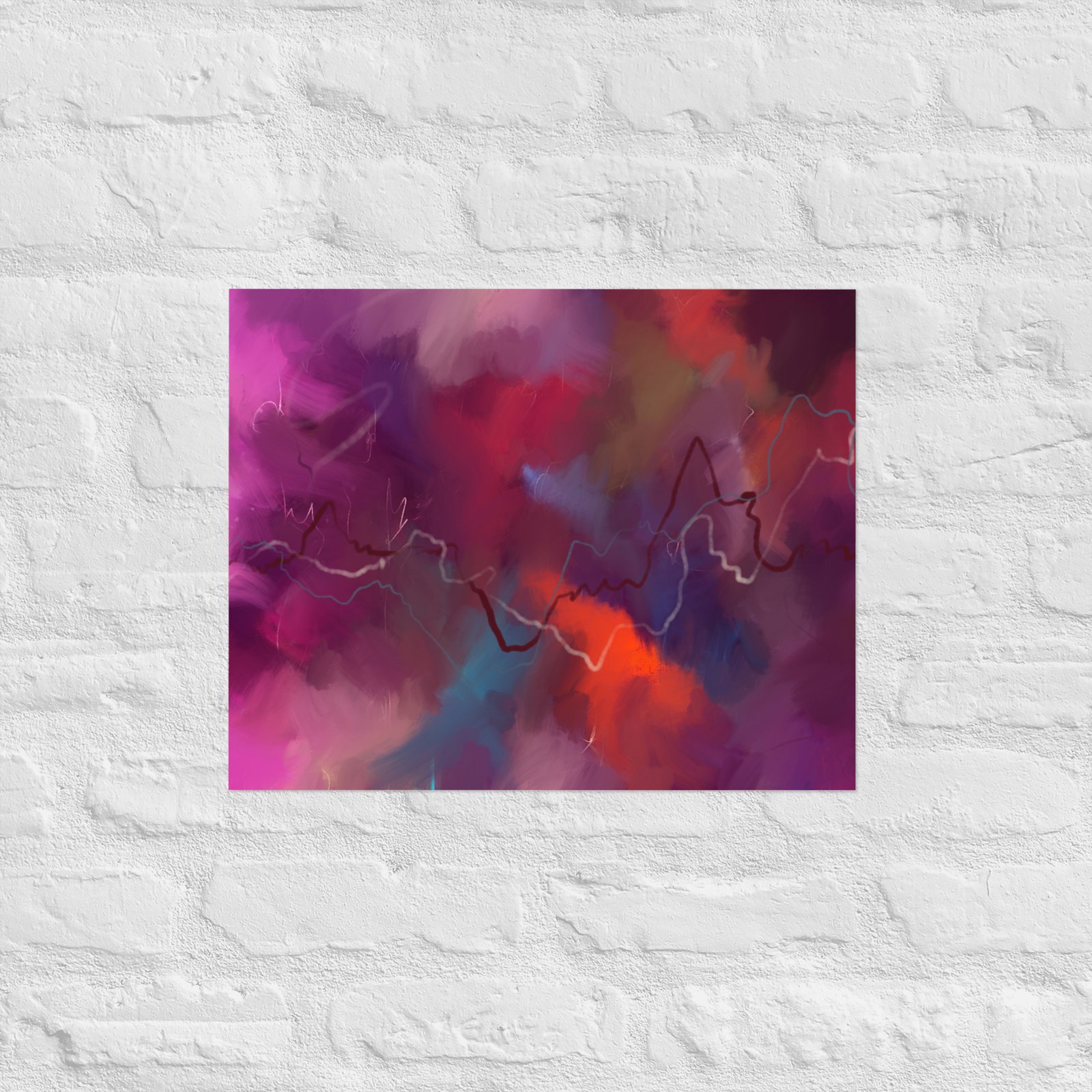 Heart of the Storm - Abstract Painting -Poster - Image 7