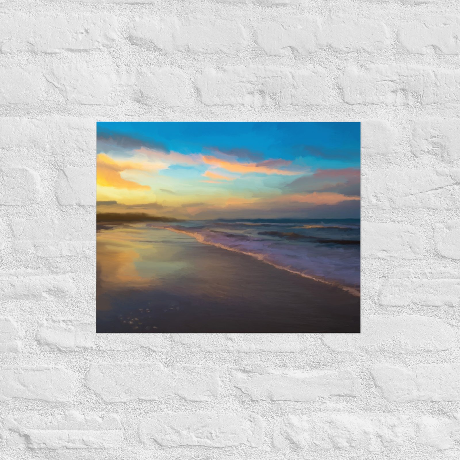 Turkish Waters - Beach / Seascape Painting - Poster - Image 7