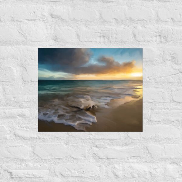 Tranquil Seas Beach /Seascape Painting -Poster - Image 7