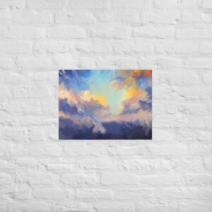 Devine Skies - Abstract Painting -Poster