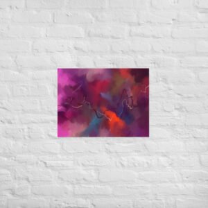 Heart of the Storm - Abstract Painting -Poster