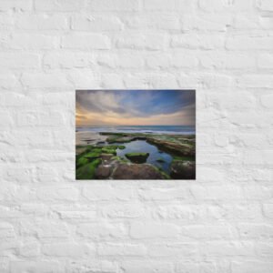 Shanklin Rockpool Beach / Seascape Painting- Poster