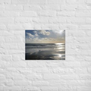Calm Shores Beach / Seascape Painting -Poster