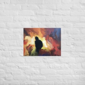 The Visitor -Abstract Painting -Poster
